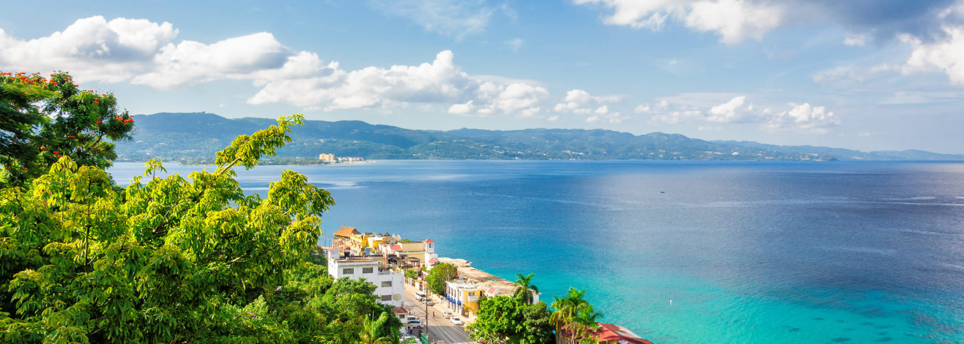 Aerial view of Montego Bay, Jamaica