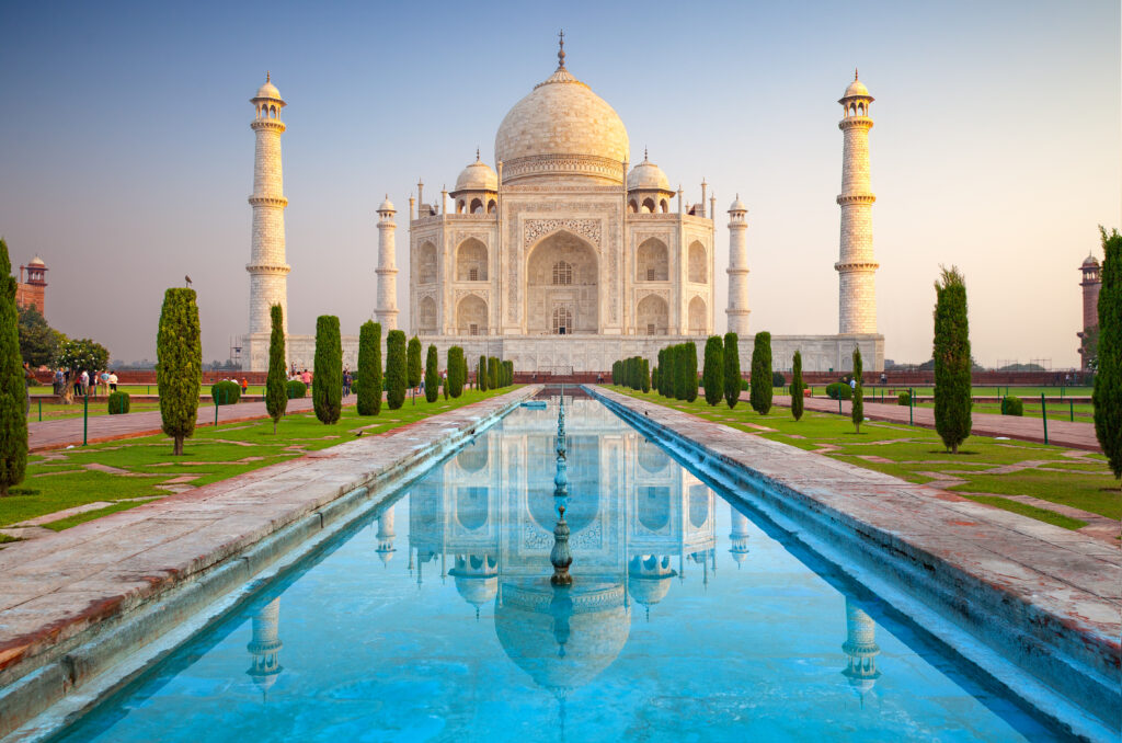 Taj Mahal at sunset