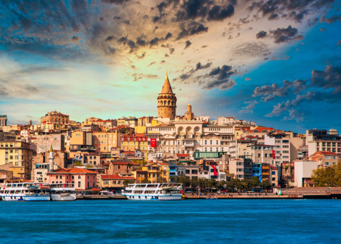 Skyline view of Istanbul, Turkey