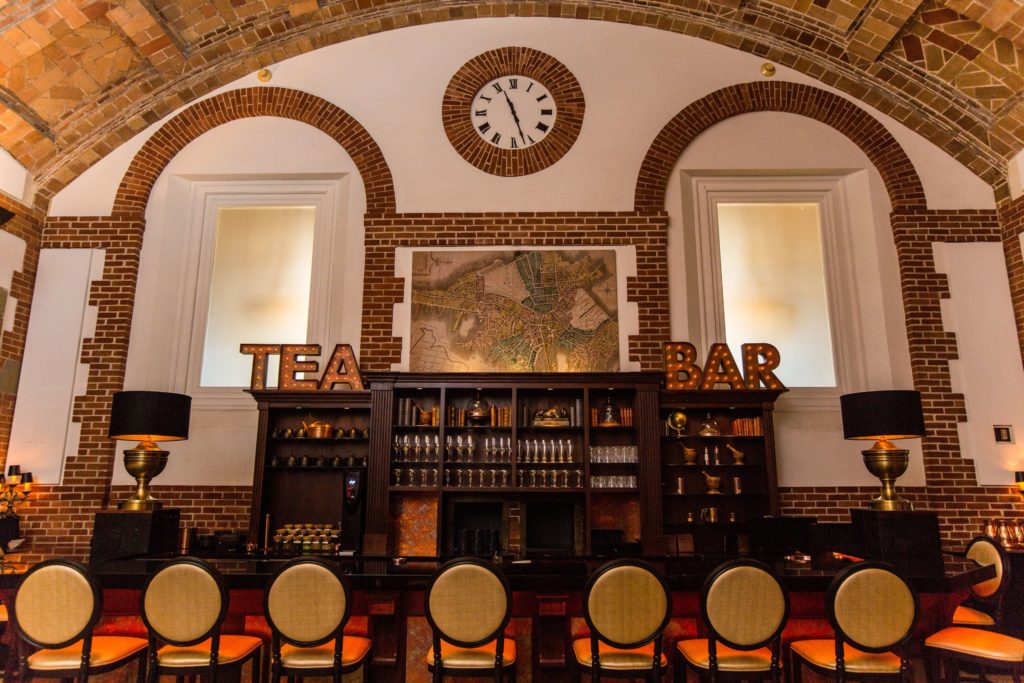 The Map Room Tea Lounge located inside the Boston Public Library in Boston, Massachusetts